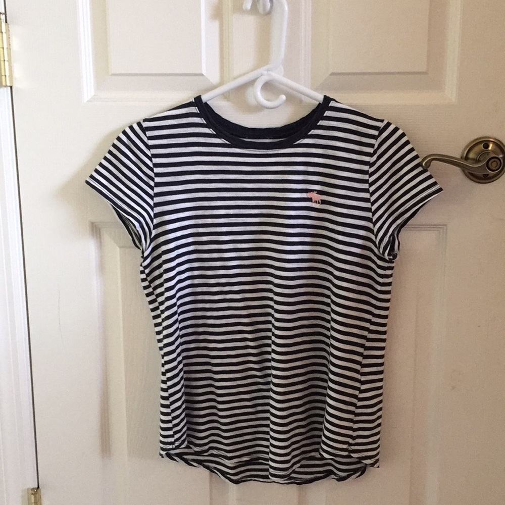 15-16 Abercrombie kids striped tee